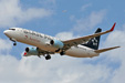Austrian Boeing 737 about to land in Athens airport while an Easyjet plane is higher still on approach