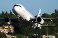 Aegean Airbus 320 taking of from Corfu airport