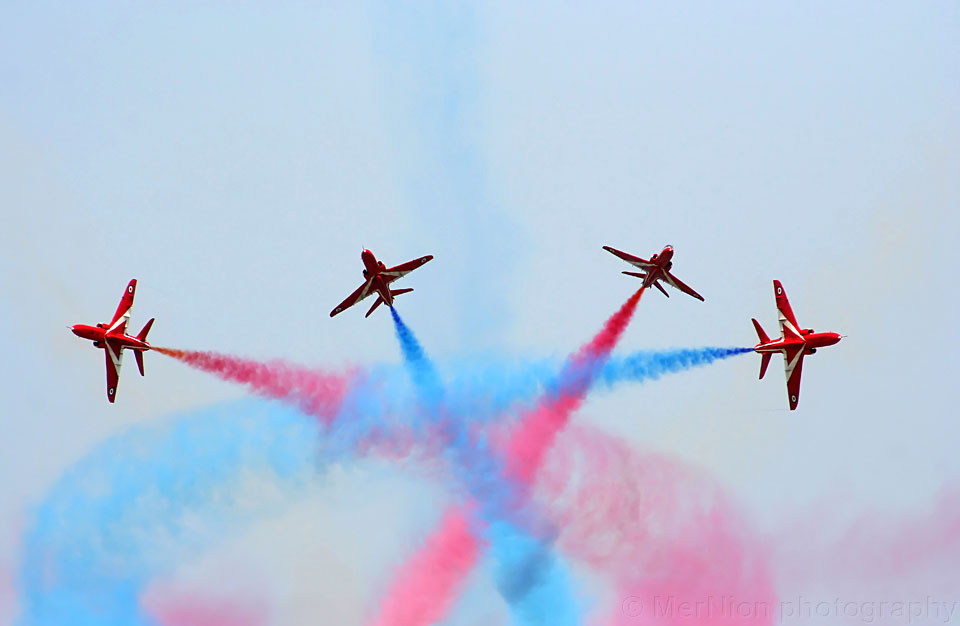 "The Red Arrows Gypo break maneuver"