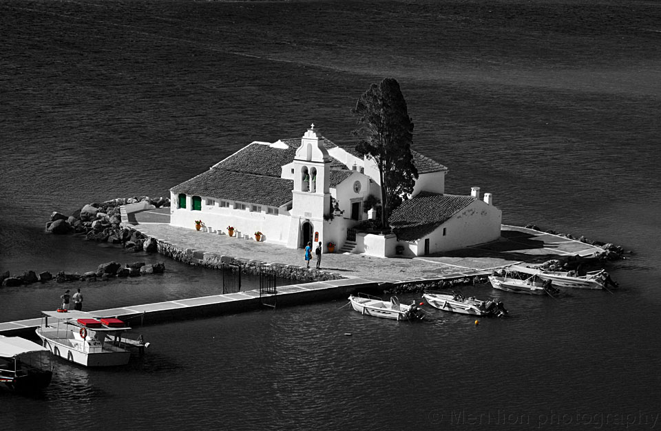 "Vlacherna Monastery in Corfu"