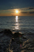 Sunset at Logas beach in Corfu
